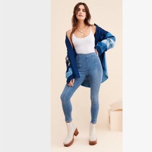 Free People High Waist Pull Up Jeans Sz 29